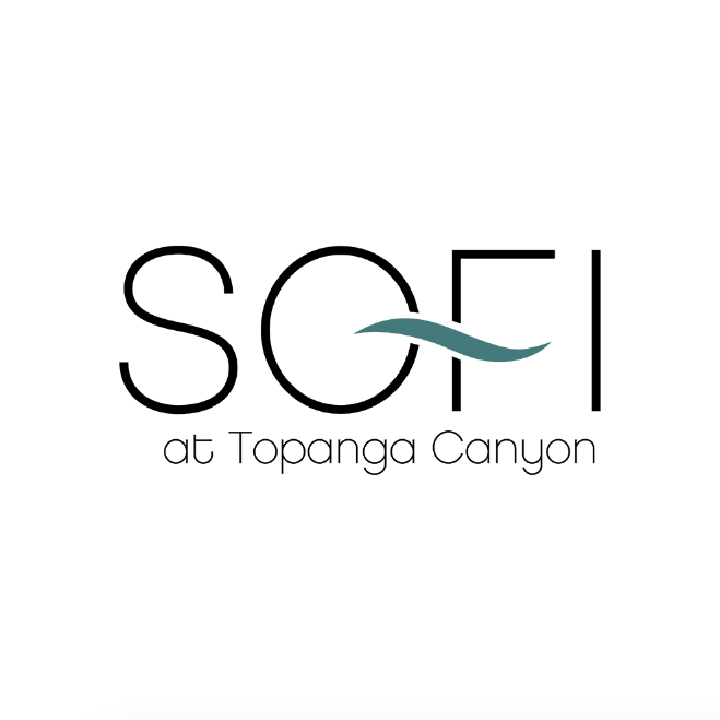 The image is a logo for SGFI at Topanga Canyon.